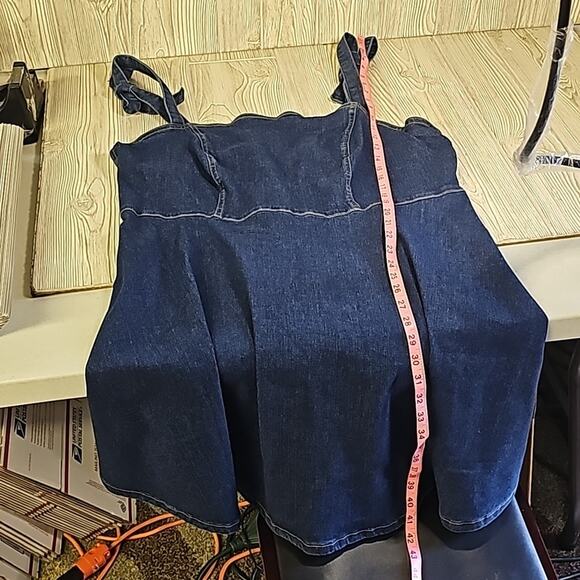 Cider Denim Bowknot Mini Dress Fit & Flare Womens Plus Size 3XL NEW - Picture 7 of 12